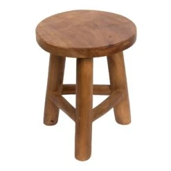 Wurzelholz-Hocker, Light Wax, Aus Recyceltem Teakholz -Gartenmöbel 3910201602 3910201632 Wurzelholz Hocker light Wax 3 106527 1