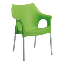 Best Stapelsessel Vegas Silber/apfelgrün