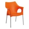 Best Stapelsessel Vegas Silber/orange -Gartenmöbel 3910302228 Stapelsessel Vegas silber orange 34576