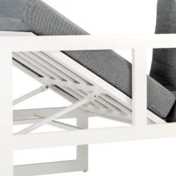 Best Loungeset "Rhodos" 3tlg. Weiß, Modernes Design, Komfortabel, Groß 8 Best Loungeset "Rhodos" 3tlg. Weiß, Modernes Design, Komfortabel, Groß -Gartenmöbel 3910302348 Loungeset Rhodos 3tlg weiss Auflagen grau 2 2 59577