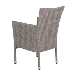 Stapelsessel Capri - Kölle Mixed Brown / Robust, Schlicht, Pflegeleicht -Gartenmöbel 3910302350 Stapelsessel Capri Koelle mixed Brown inkl Auflage royal stone 3 59087