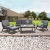 Loungeset 'Australien', 4tlg, Anthrazit 1 Loungeset 'Australien', 4tlg, Anthrazit -Gartenmöbel 3910302417 3910302419 Australien2 107929 1