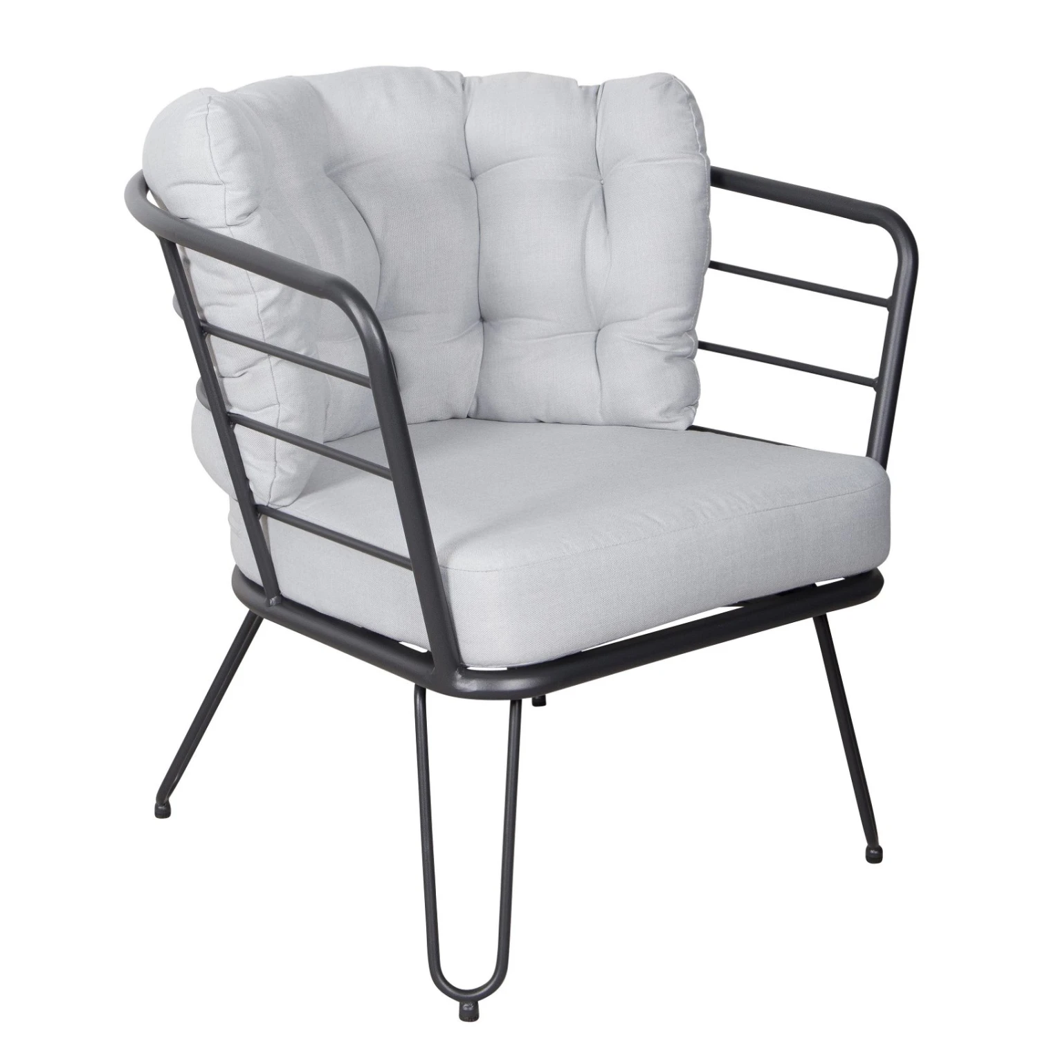 4-teilige Lounge-Gruppe 'Bella', Schwarz, Inklusive Auflagen 10 4-teilige Lounge-Gruppe 'Bella', Schwarz, Inklusive Auflagen – Bild 8