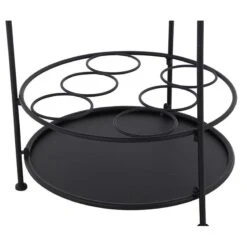 Beistelltisch 'Siero', Siena Garden, Anthrazit, Höhe 74 X Ø 41 Cm -Gartenmöbel 3910302596 Beistelltisch Siero Stahl matt schwarz Masse D42cm H74cm 8 84308