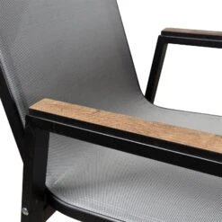 Stapelsessel, Schwarz, Grau, Ca. 86 X 66 X 56 Cm 11 Stapelsessel, Schwarz, Grau, Ca. 86 X 66 X 56 Cm -Gartenmöbel 3910302657 Alu Sessel schwarz Textilen grau 4 102336