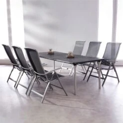 Best Klappsessel 'Palermo', Anthrazit/silber -Gartenmöbel 3910302685 Klappsessel Palermo Gestell silber Bezug anthrazit 5 100518