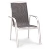 Best Sessel 'Palermo', Silber, Anthrazit, Ca. 93 X 62 X 59 Cm -Gartenmöbel 3910302686 Stapelsessel Palermo Gestell silber Bezug anthrazit 1 100513