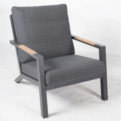 Loungesessel 'Australien', Anthrazit -Gartenmöbel 3910302693 Loungesessel Australien Koelle inkl Auflage 2 118544