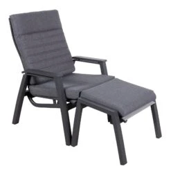 Loungesessel 'Paris', Grau/schwarz -Gartenmöbel 3910302694 Loungesessel Paris inkl Auflage 8 118555