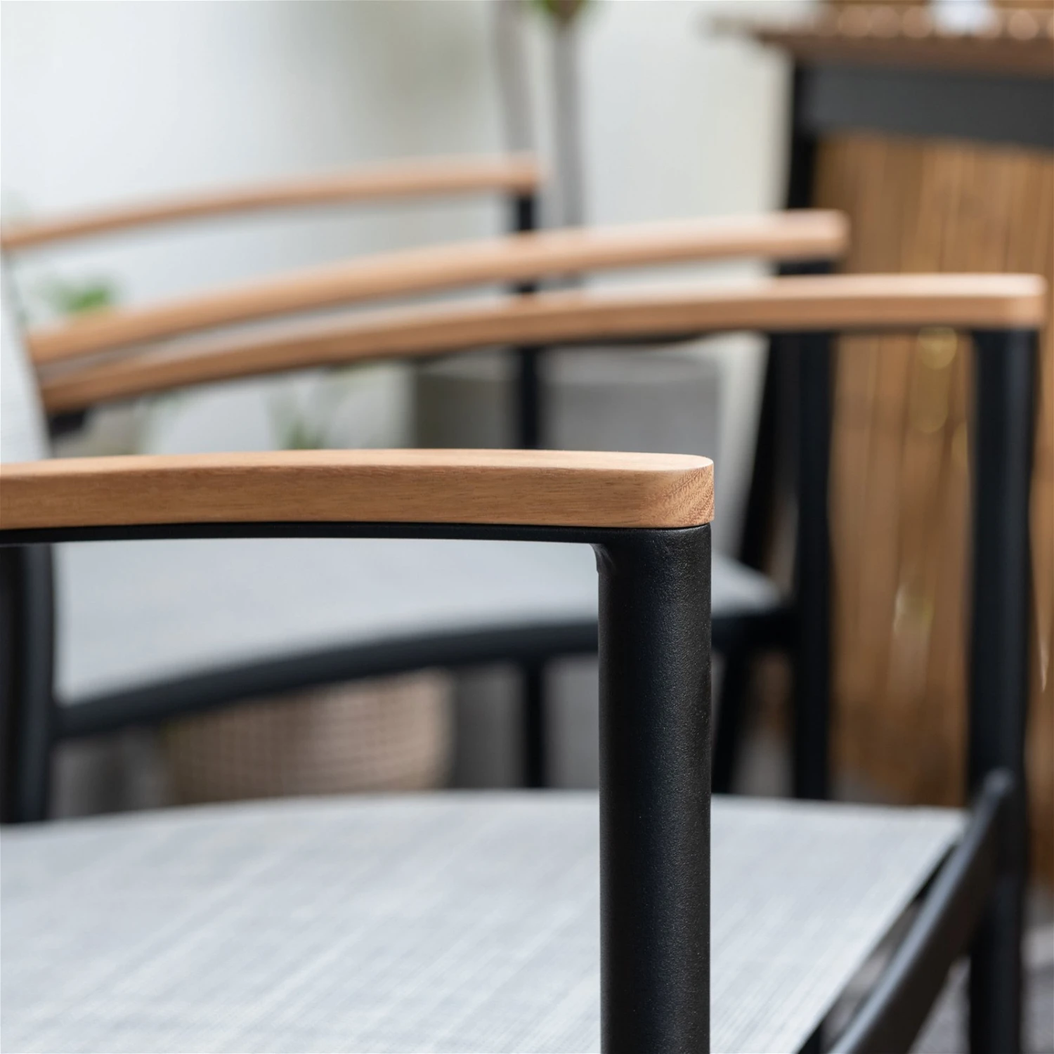 Stapelsessel 'Vera', Mattschwarz/birkengrau, Ca. 83 X 55 X 55 Cm 6 Stapelsessel 'Vera', Mattschwarz/birkengrau, Ca. 83 X 55 X 55 Cm – Bild 4