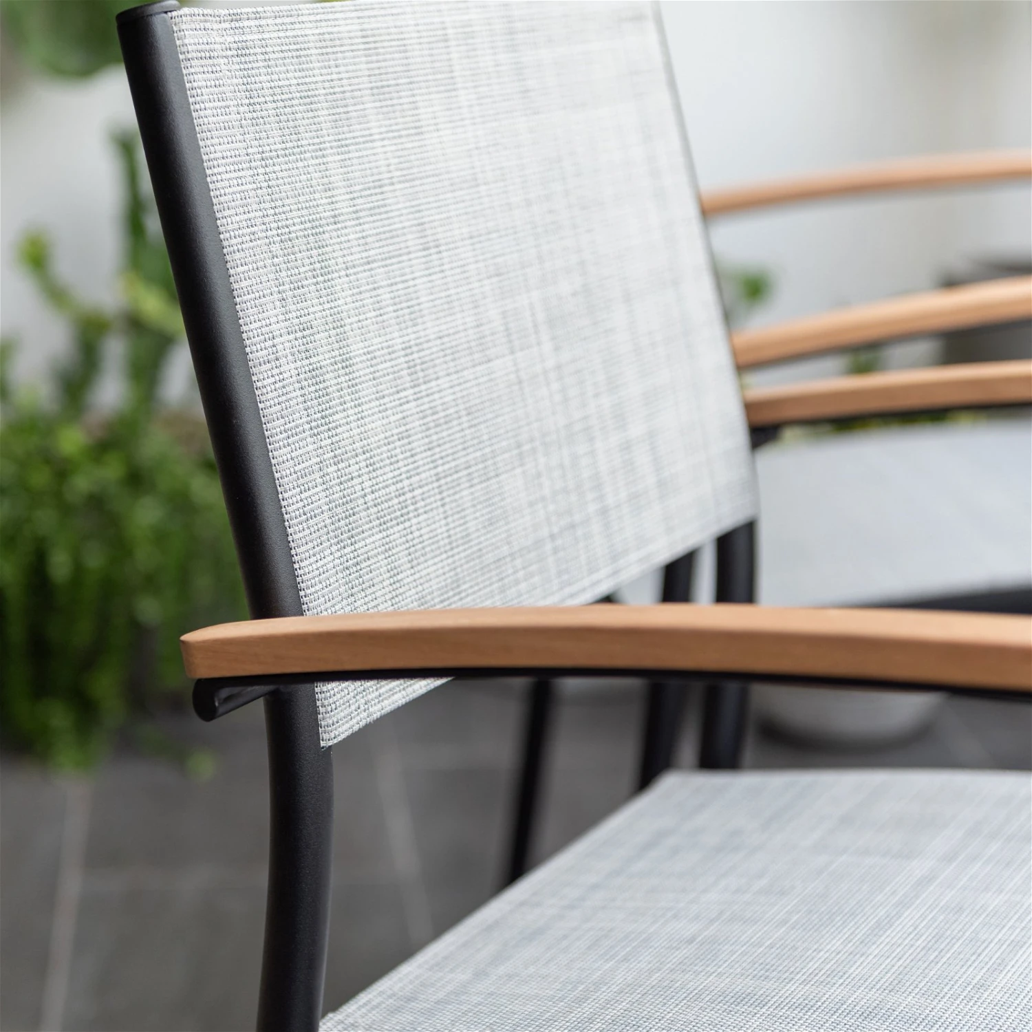 Stapelsessel 'Vera', Mattschwarz/birkengrau, Ca. 83 X 55 X 55 Cm 4 Stapelsessel 'Vera', Mattschwarz/birkengrau, Ca. 83 X 55 X 55 Cm – Bild 2