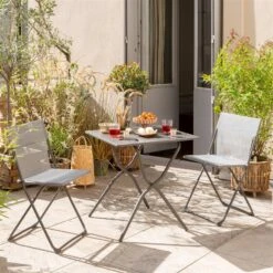 Lafuma Klappstuhl 'Chaise Balcony II', Terra, Ca. 83 X 44 X 48 Cm -Gartenmöbel 3910302715 Klappstuhl Chaise Balcony II Batyline terre 20 118637