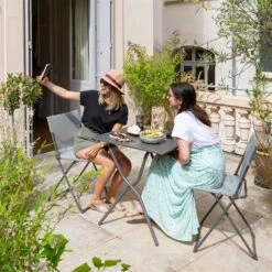 Lafuma Klappstuhl 'Chaise Balcony II', Terra, Ca. 83 X 44 X 48 Cm -Gartenmöbel 3910302715 Klappstuhl Chaise Balcony II Batyline terre 23 118636