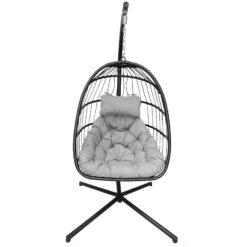 Hängesessel 'Folt Sterzing' Inkl. Auflagen, Schwarz -Gartenmöbel 3910302723 Haengesessel Folt Sterzing schwarz inkl Auflage 1 123058