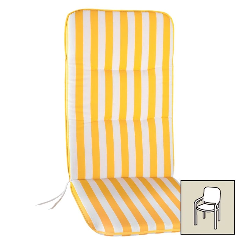 Best Niederlehnerauflage Gelb/weiß, Ca. 100 X 50 Cm 4 Best Niederlehnerauflage Gelb/weiß, Ca. 100 X 50 Cm – Bild 2