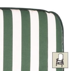 Best Hochlehnerauflage Grün/weiß, Ca. 120 X 50 X 6 Cm -Gartenmöbel 3910407115 Hochlehnerauflage gruen weiss 120x50x6cm Dessin 4 25129