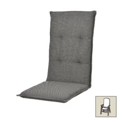 Doppler Hochlehnerauflage Anthrazit, Ca. 119x48x6 Cm