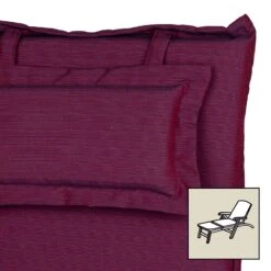 Kölle Deckchairauflage, Diva, Dralon, Bordeaux