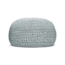 Best Pouf 'Ronda', Soft Blue, Ca. 55 X 55 X 41 Cm