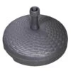 Doppler Füllsockel, Anthrazit, Rattanoptik, 20 Kg -Gartenmöbel 3910502907 Fuellsockel 20kg Rattanoptik 67301