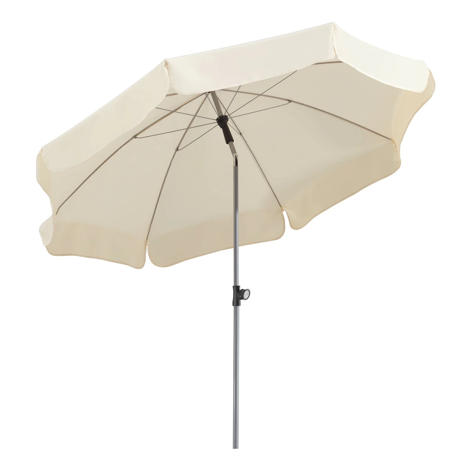 Mittelstockschirm 'Locarno', Ø 200 Cm, Natur 4 Mittelstockschirm 'Locarno', Ø 200 Cm, Natur – Bild 2