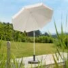 Mittelstockschirm 'Ibiza', Ø 200 Cm, Natur -Gartenmöbel 3910503126 Sonnenschirm Ibiza natur 4 90331