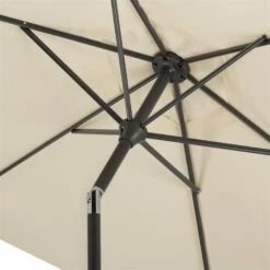 Mittelstockschirm 'Bilbao', Ø Ca. 220 Cm, Natur -Gartenmöbel 3910503138 Sonnenschirm Bilbao natur 3 90402