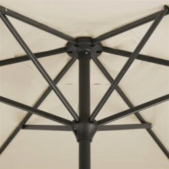 Mittelstockschirm 'Bilbao', Ø Ca. 220 Cm, Natur -Gartenmöbel 3910503138 Sonnenschirm Bilbao natur 6 90403