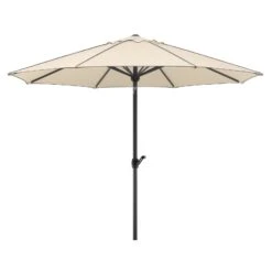 Sonnenschirm 'Adria', Ø 300 Cm, Natur -Gartenmöbel 3910503169 Sonnenschirm Adria natur 1 91653