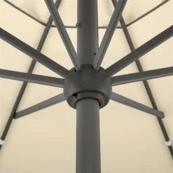 Sonnenschirm 'Adria', Ø 300 Cm, Natur -Gartenmöbel 3910503169 Sonnenschirm Adria natur 2 91658