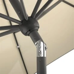 Sonnenschirm 'Adria', Ø 300 Cm, Natur -Gartenmöbel 3910503169 Sonnenschirm Adria natur 3 91657