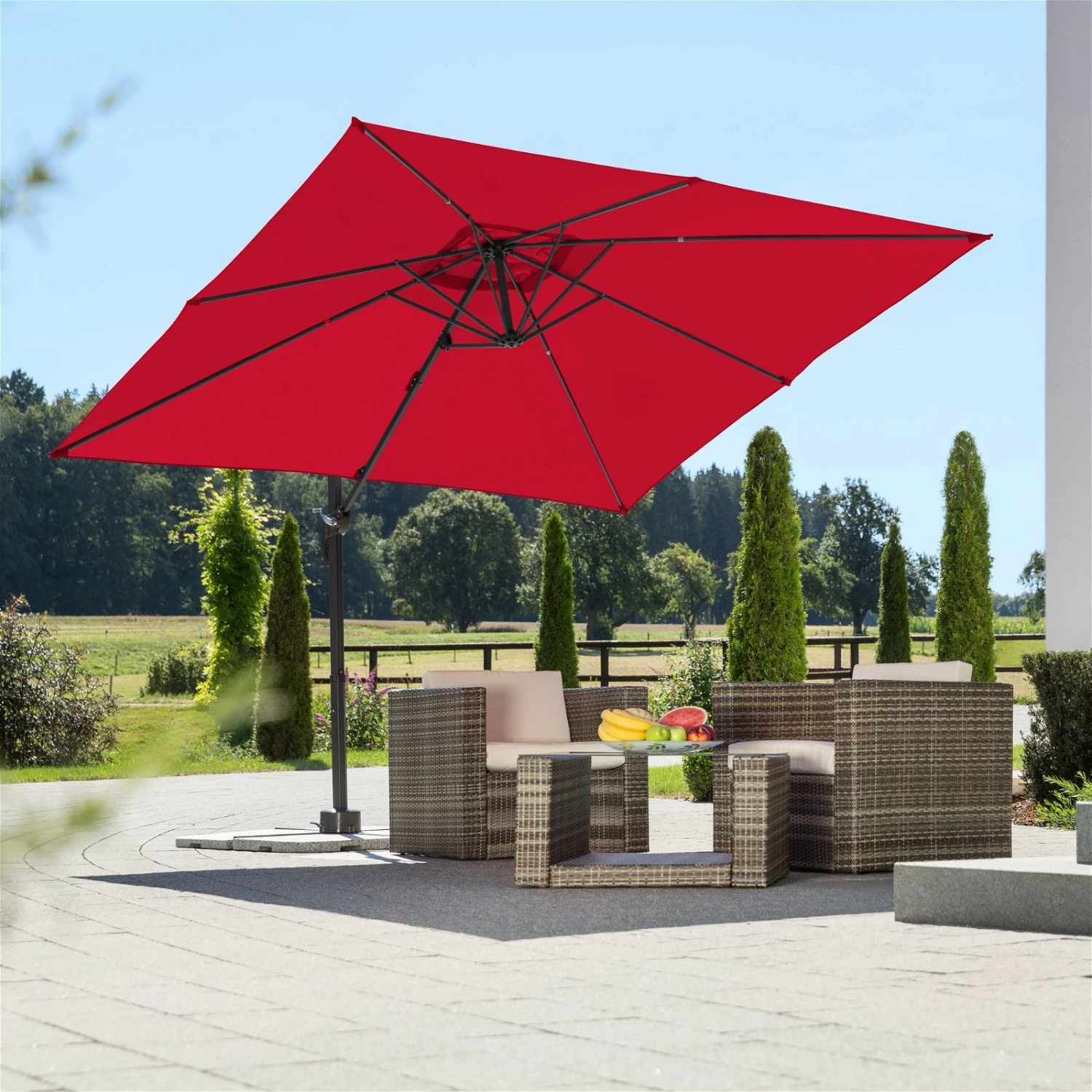 Schneider Sonnenschirm 'Rhodos Junior', 270 X 270 Cm 3 Schneider Sonnenschirm 'Rhodos Junior', 270 X 270 Cm