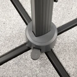 Sonnenschirm 'Rhodos Grande', Ø 400 Cm, Natur -Gartenmöbel 3910503201 Sonnenschirm Rhodos Grande natur 10 91539