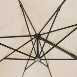 Sonnenschirm 'Rhodos Grande', Ø 400 Cm, Natur -Gartenmöbel 3910503201 Sonnenschirm Rhodos Grande natur 3 91543