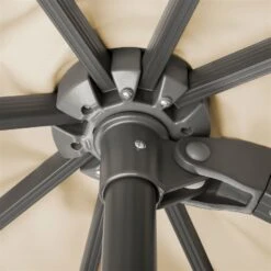 Sonnenschirm 'Rhodos Grande', Ø 400 Cm, Natur -Gartenmöbel 3910503201 Sonnenschirm Rhodos Grande natur 6 91542