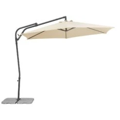 Pendelschirm 'Genua', Ø Ca. 300 Cm, Natur -Gartenmöbel 3910503207 Ampelschirm Genua natur 1 90679