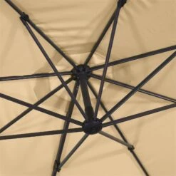 Sonnenschirm 'Rhodos Eco', Natur, Ca. Ø 300 Cm 21 Sonnenschirm 'Rhodos Eco', Natur, Ca. Ø 300 Cm -Gartenmöbel 3910503233 Sonnenschirm Rhodos eco TWIST rund natur 12 102955