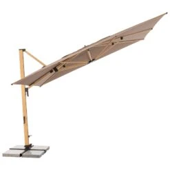 Doppler Pendelschirm 'Alu-Wood XL LED Ultra', Ca. 400 X 300 Cm -Gartenmöbel 3910503252 Pendelschirm ALU Wood XL LED Ultra 7 98941
