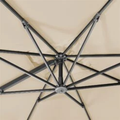 Sonnenschirm 'Rhodos Smart', Ca. 300 X 300 Cm, Natur -Gartenmöbel 3910503268 Sonnenschirm Rhodos Smart natur 14 103000