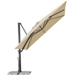 Sonnenschirm 'Rhodos Smart', Ca. 300 X 300 Cm, Natur -Gartenmöbel 3910503268 Sonnenschirm Rhodos Smart natur 9 102996