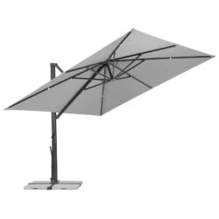 Sonnenschirm 'Rhodos Smart', Ca. 300 X 300 Cm -Gartenmöbel 3910503269 Sonnenschirm Rhodos Smart silbergrau 14 103228