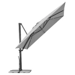 Sonnenschirm 'Rhodos Smart', Ca. 300 X 300 Cm -Gartenmöbel 3910503269 Sonnenschirm Rhodos Smart silbergrau 17 103227