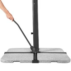 Sonnenschirm 'Rhodos Smart', Ca. 300 X 300 Cm -Gartenmöbel 3910503269 Sonnenschirm Rhodos Smart silbergrau 6 103240