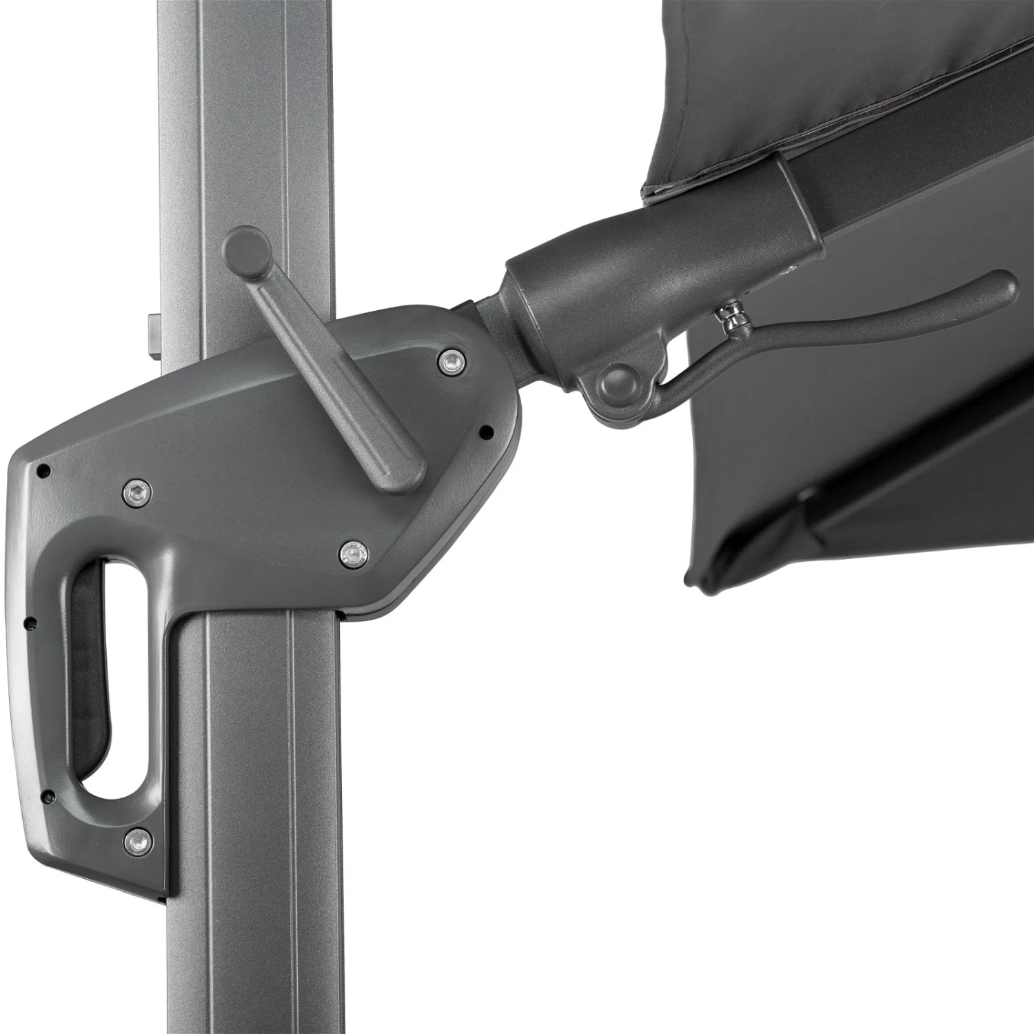 Pendelschirm 'Rhodos', Anthrazit, Ca. 300 X 300 Cm 4 Pendelschirm 'Rhodos', Anthrazit, Ca. 300 X 300 Cm – Bild 2