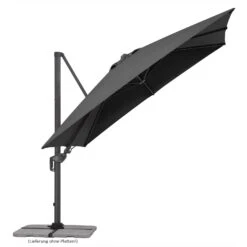 Pendelschirm 'Rhodos', Anthrazit, Ca. 300 X 300 Cm 22 Pendelschirm 'Rhodos', Anthrazit, Ca. 300 X 300 Cm -Gartenmöbel 3910503326 Pendelschirm Rhodos Twist Green Style ca 300x300cm anthrazit 8 119122