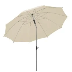 Sonnenschirm 'Locarno', Ø 220 Cm, Natur -Gartenmöbel 3910503328 Sonnenschirm Locarno ca D 220cm natur 9 119153