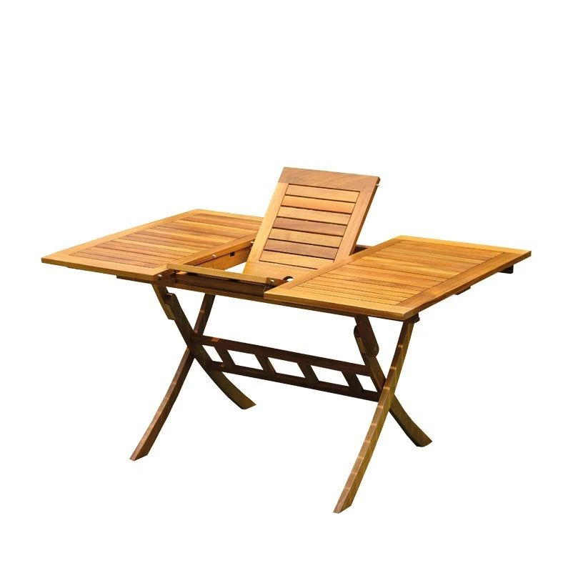 Balkon-Ausziehtisch 100/140x90 Cm Akazienholz 3 Balkon-Ausziehtisch 100/140x90 Cm Akazienholz