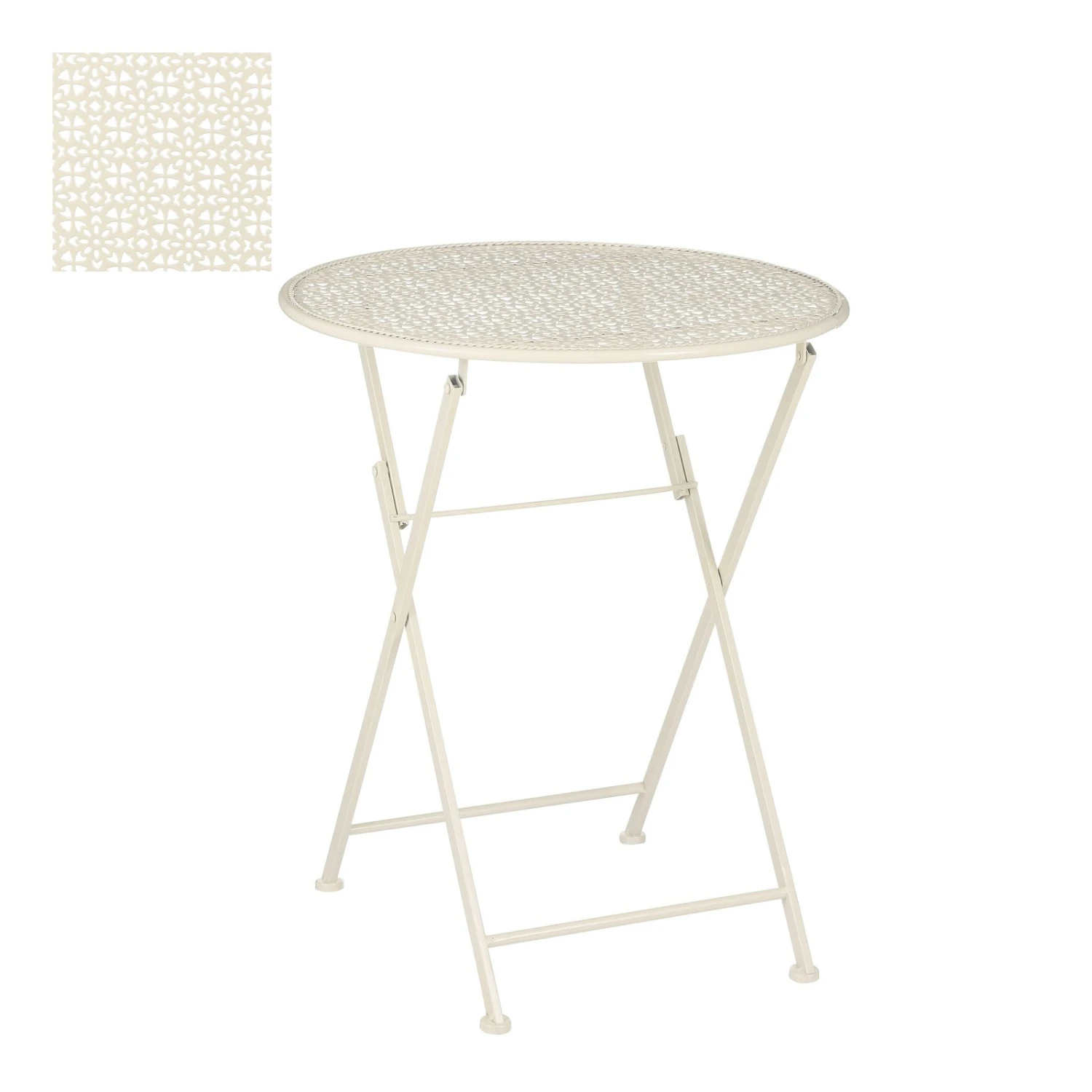 Klapptisch 'Neta', Creme, Ca. Ø60 X H70 Cm 3 Klapptisch 'Neta', Creme, Ca. Ø60 X H70 Cm