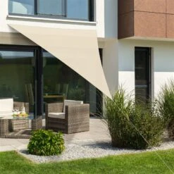 Sonnensegel 'Lanzarote', 400 X 400 X 300 Cm, Natur