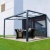 Pergola Air Terrassenüberdachung, Anthrazit, 400 X 300 X 200/254 Cm -Gartenmöbel 3910901765 Pergola Air Gartenhaus 94062